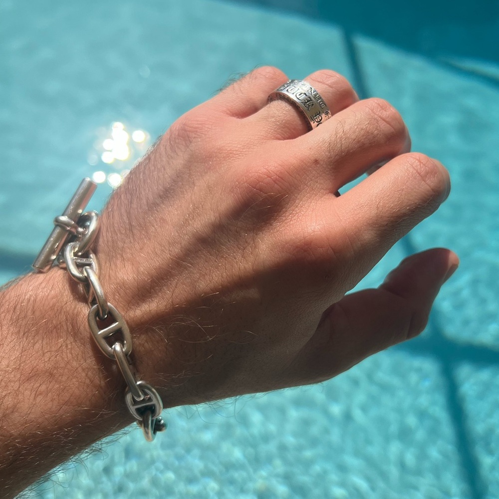 Vintage Chrome Hearts iconic and beloved ‘f you’ rings. Size 9.